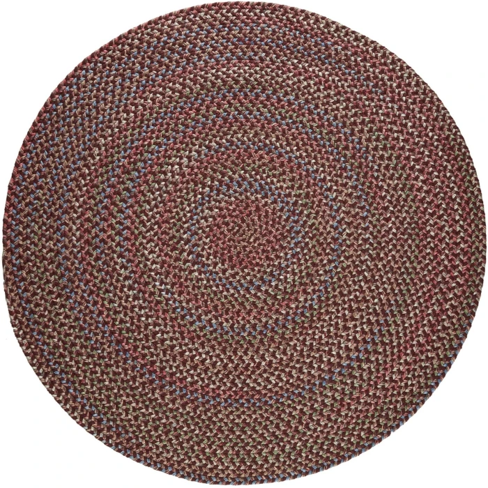 Rhody Katie Burgundy KA43 4 ft. X 4 ft. Round Rug