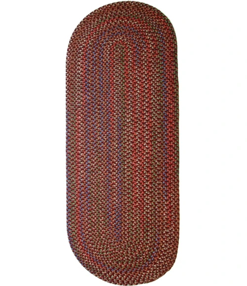 Rhody Katie Burgundy KA43 2 ft. X 6 ft. Oval Runner Rug