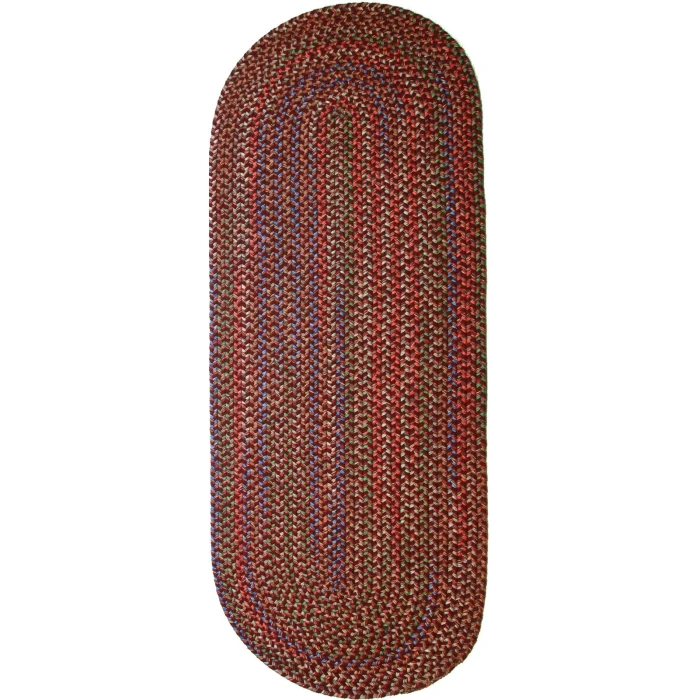 Rhody Katie Burgundy KA43 2 ft. X 8 ft. Oval Runner Rug