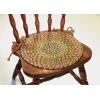 Rhody Katie Camel KA53 15 in. X 15 in. Chair Pad Set-of-4 Braided Rug