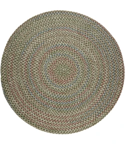 Rhody Katie Sage KA63 4 ft. X 4 ft. Round Braided Rug