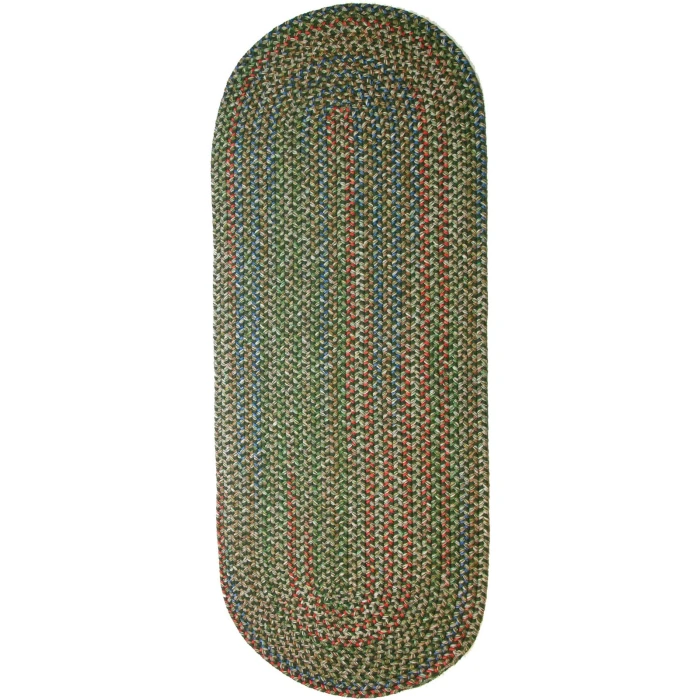 Rhody Katie Sage KA63 2 ft. X 8 ft. Oval Runner Rug