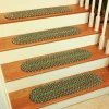 Rhody Katie Sage KA63 8 in. X 28 in. Stair Tread Set-of-13 Braided Rug