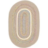 Rhody Kids' Isle SandBeige KI03 8 ft. X 11 ft. Oval Braided Rug
