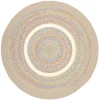 Rhody Kids' Isle SandBeige KI03 10 ft. X 10 ft. Round Braided Rug