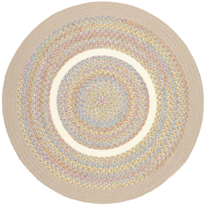 Rhody Kids' Isle SandBeige KI03 4 ft. X 4 ft. Round Rug