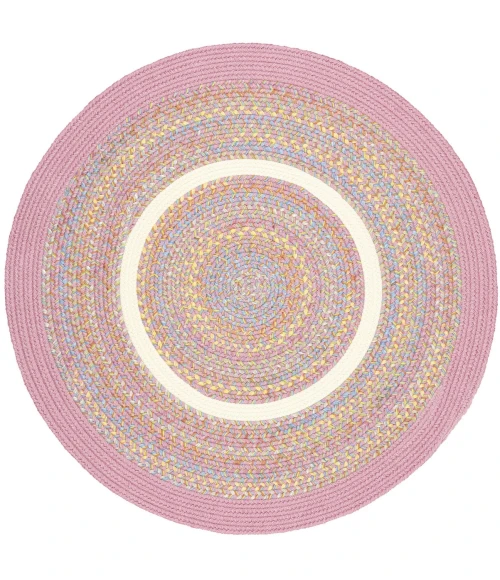 Rhody Kids' Isle Pink KI08 10 ft. X 10 ft. Round Rug