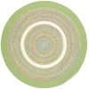 Rhody Kids' Isle Lime KI44 10 ft. X 10 ft. Round Braided Rug