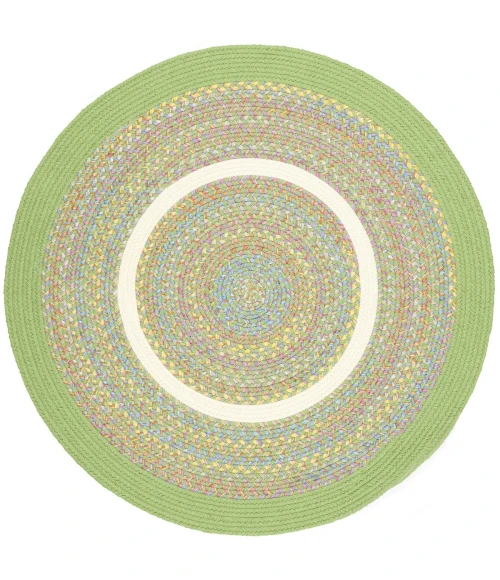 Rhody Kids' Isle Lime KI44 4 ft. X 4 ft. Round Rug