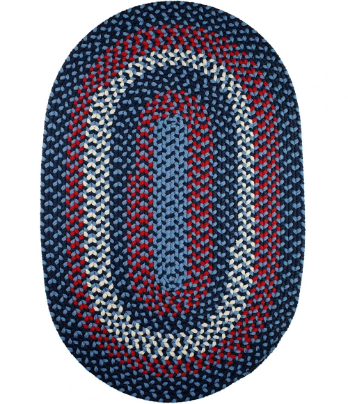 Rhody Manhattan Evening Sky MA14 5 ft. X 8 ft. Oval Rug