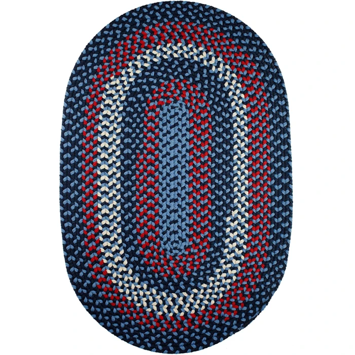 Rhody Manhattan Evening Sky MA14 8 ft. X 11 ft. Oval Rug