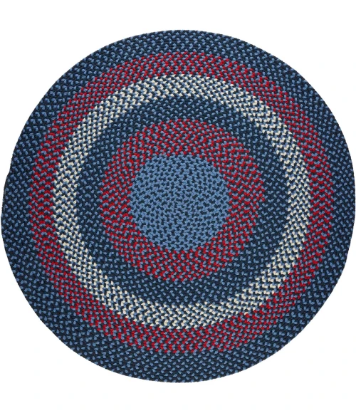 Rhody Manhattan Evening Sky MA14 6 ft. X 6 ft. Round Rug