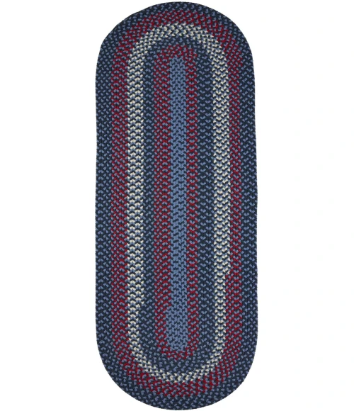 Rhody Manhattan Evening Sky MA14 2 ft. X 8 ft. Oval Runner Rug