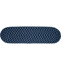 Rhody Manhattan Evening Sky MA14 8 in. X 28 in. Stair Tread Braided Rug