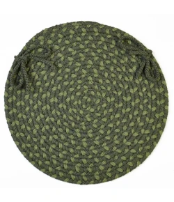 Rhody Manhattan Greenmarket MA24 15 in. X 15 in. Chair Pad Braided Rug