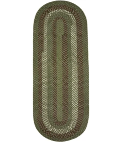 Rhody Manhattan Greenmarket MA24 2 ft. X 4 ft. Oval Runner Braided Rug