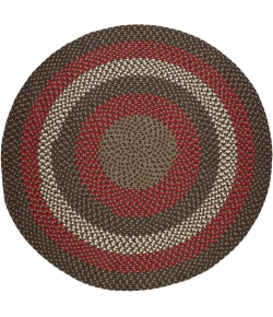 Rhody Manhattan Velvet MA34 4 ft. X 4 ft. Round Braided Rug