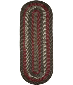 Rhody Manhattan Velvet MA34 2 ft. X 8 ft. Oval Runner Braided Rug