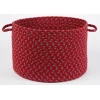 Rhody Manhattan Red Brick MA44 18 in. X 12 in. Basket Braided Rug