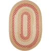 Rhody Manhattan Natural MA54 4 ft. X 6 ft. Oval Braided Rug