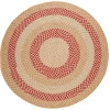 Rhody Manhattan Natural MA54 10 ft. X 10 ft. Round Braided Rug