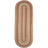 Rhody Manhattan Natural MA54 2 ft. X 4 ft. Oval Runner Braided Rug
