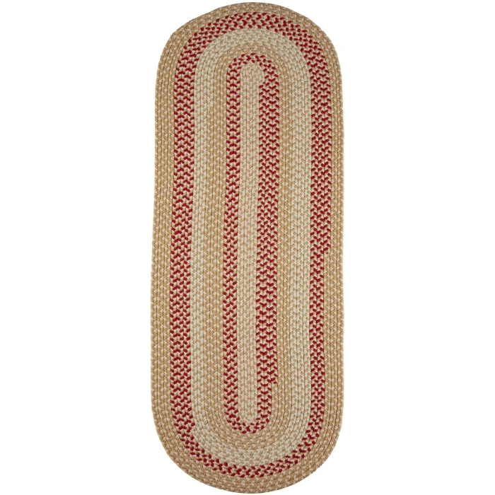 Rhody Manhattan Natural MA54 2 ft. X 4 ft. Oval Runner Rug