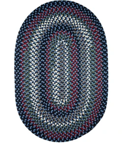 Rhody Mayflower Old Glory MF13 3 ft. X 5 ft. Oval Braided Rug