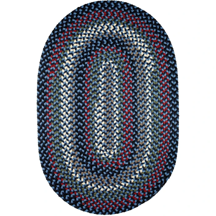Rhody Mayflower Old Glory MF13 5 ft. X 8 ft. Oval Rug