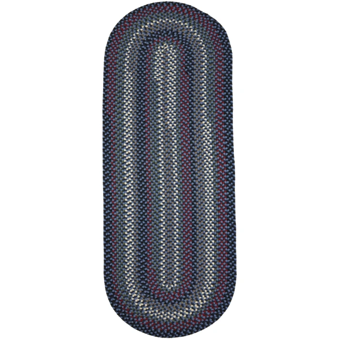 Rhody Mayflower Old Glory MF13 2 ft. X 6 ft. Oval Runner Rug