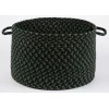 Rhody Mayflower Verdant / Spruce MF23 18 in. X 12 in. Basket Braided Rug