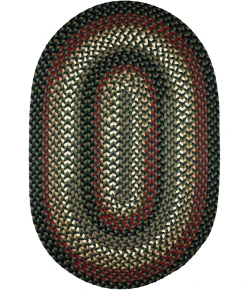 Rhody Mayflower Verdant / Spruce MF23 2 ft. X 3 ft. Oval Braided Rug