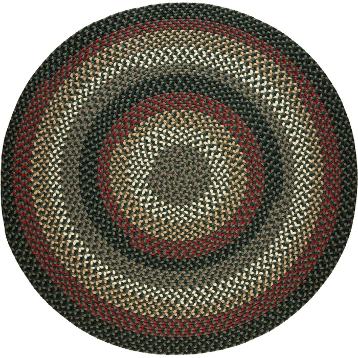 Rhody Mayflower Verdant / Spruce MF23 6 ft. X 6 ft. Round Rug