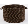 Rhody Mayflower Brown Fudge MF33 18 in. X 12 in. Basket Braided Rug