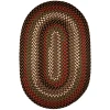 Rhody Mayflower Brown Fudge MF33 3 ft. X 5 ft. Oval Braided Rug