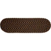 Rhody Mayflower Brown Fudge MF33 8 in. X 28 in. Stair Tread Set-of-13 Braided Rug