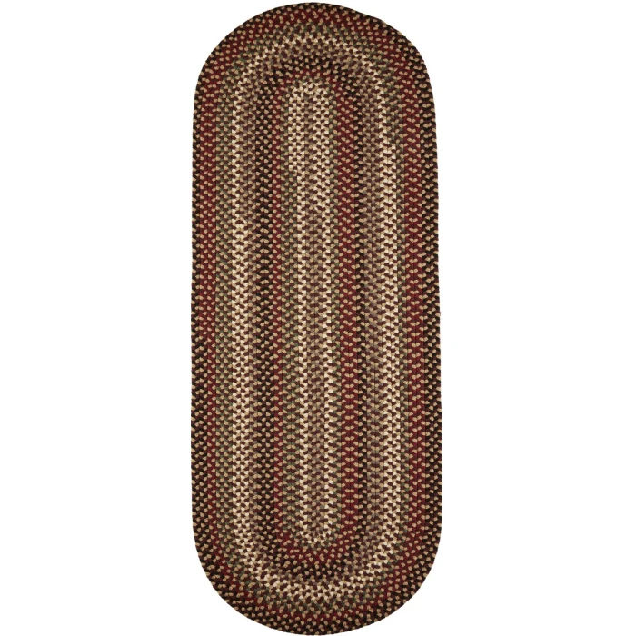 Rhody Mayflower Sangria MF43 2 ft. X 4 ft. Oval Runner Rug