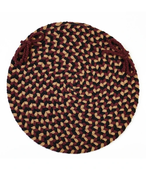 Rhody Mayflower Sangria MF43 15 in. X 15 in. Chair Pad Rug