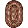 Rhody Mayflower Sangria MF43 3 ft. X 5 ft. Oval Braided Rug