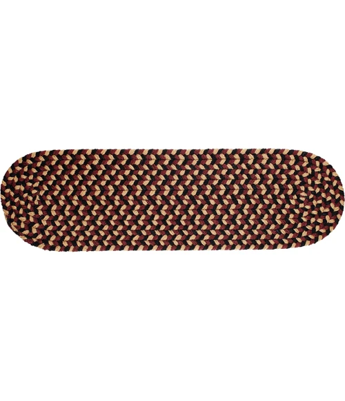 Rhody Mayflower Sangria MF43 8 in. X 28 in. Stair Tread Rug