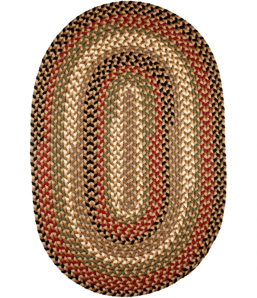 Rhody Mayflower Natural Earth MF53 4 ft. X 6 ft. Oval Rug