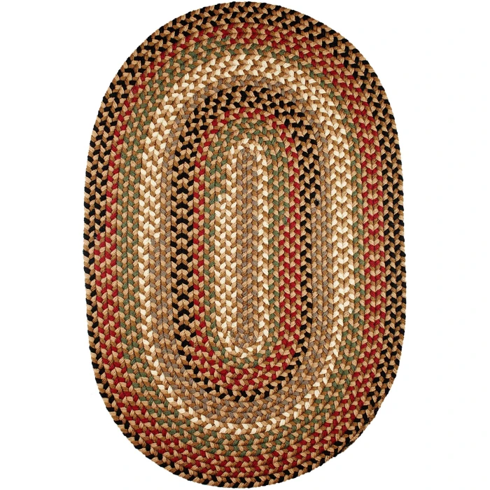 Rhody Mayflower Natural Earth MF53 2 ft. X 3 ft. Oval Rug