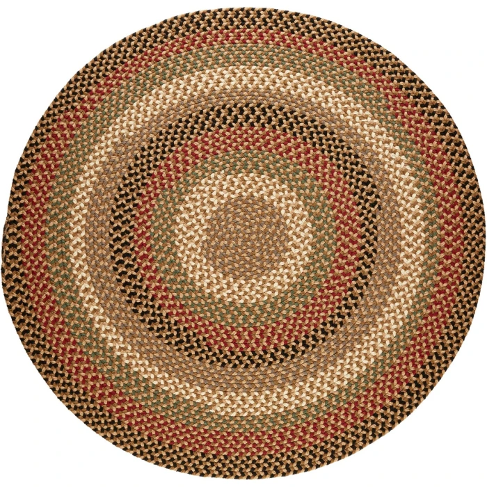 Rhody Mayflower Natural Earth MF53 6 ft. X 6 ft. Round Rug