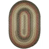 Rhody Mayflower Forest Green MF63 3 ft. X 5 ft. Oval Braided Rug