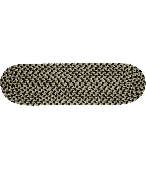 Rhody Mayflower Forest Green MF63 8 in. X 28 in. Stair Tread Set-of-13 Rug