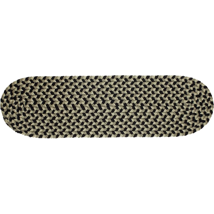 Rhody Mayflower Forest Green MF63 8 in. X 28 in. Stair Tread Set-of-13 Rug