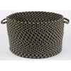 Rhody Mayflower Forest Green MF63 18 in. X 12 in. Basket Braided Rug