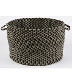 Rhody Mayflower Forest Green MF63 18 in. X 12 in. Basket Braided Rug