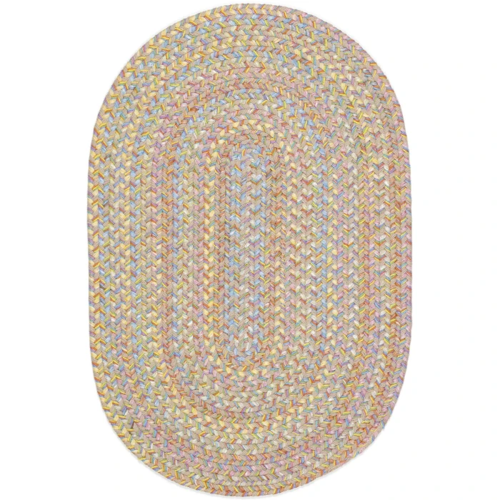 Rhody Playtime SandBeige PT03 10 ft. X 13 ft. Oval Rug