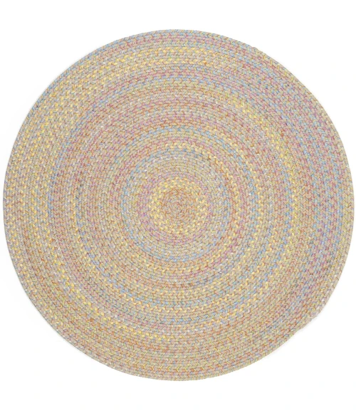 Rhody Playtime SandBeige PT03 4 ft. X 4 ft. Round Rug